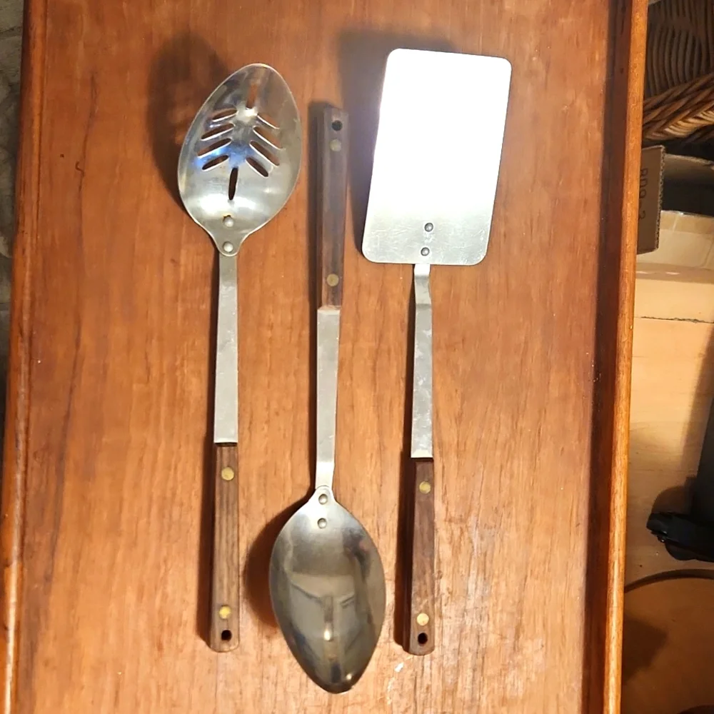 Wood Handled Serving Utensils